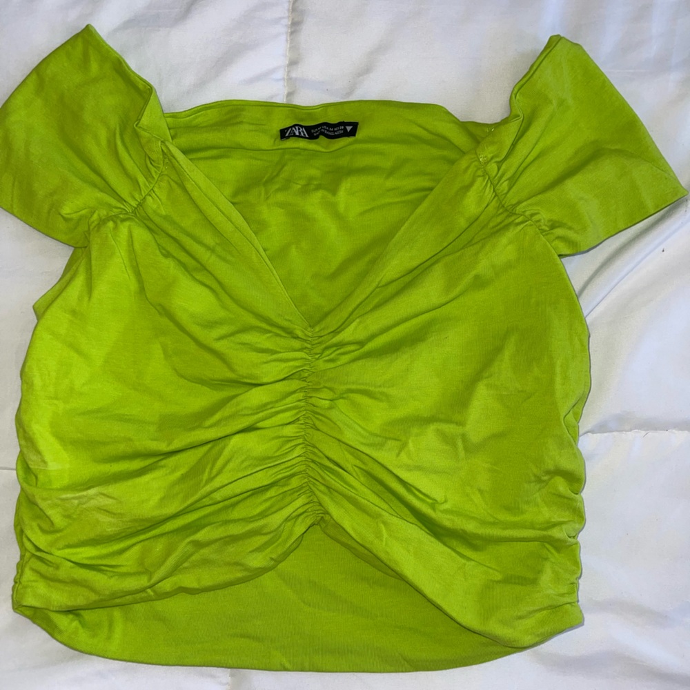 Zara off the shoulder Crop Top